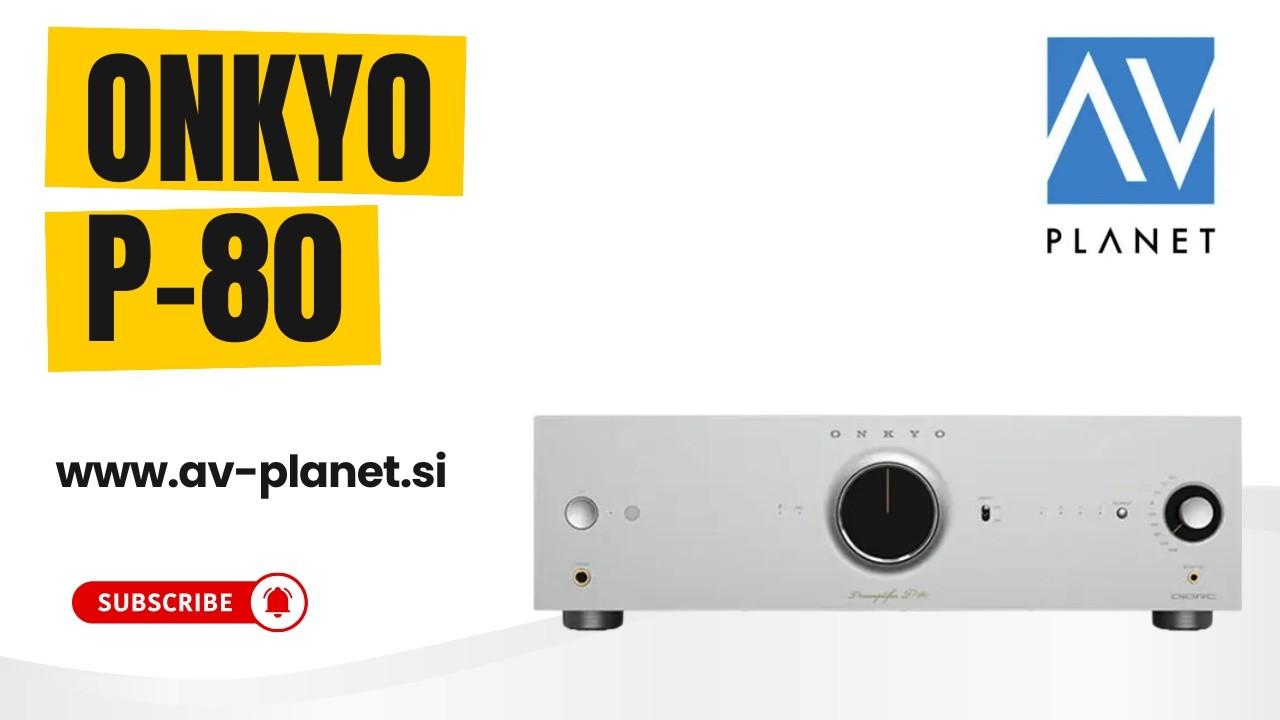 Onkyo P-80 – mrežni predojačevalnik z Dirac Live in HDMI ARC