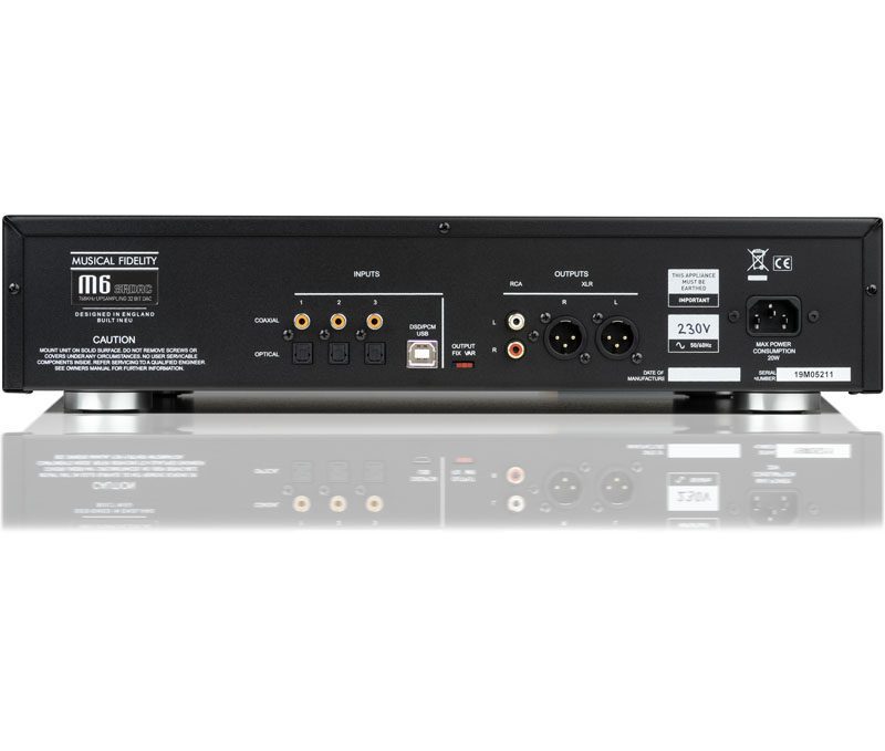 DAC Musical Fidelity M6SR - priključni terminali