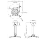 Vogels PPC 2540 nosilec za projektor-shema Vogels PPC 2540 nosilec za projektor