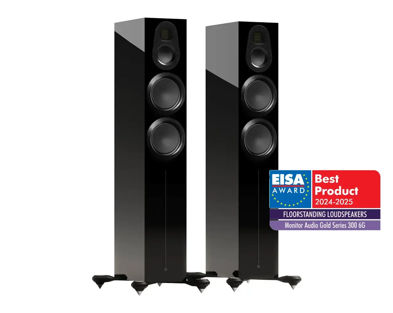 Monitor Audio Gold 300 6G - črna visok sijaj