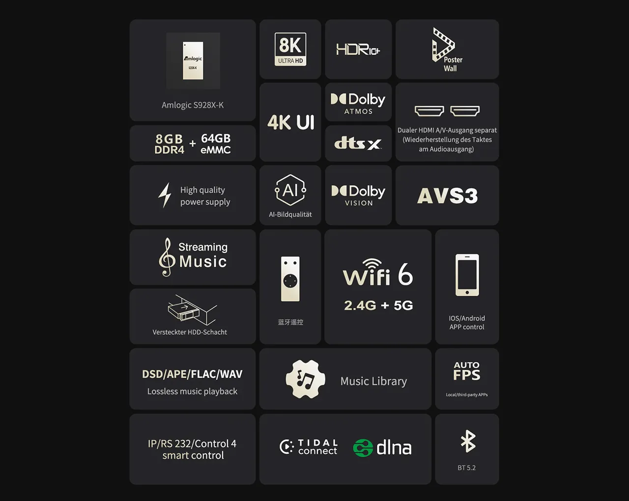 Zidoo Z3000 PRO 8K Ultra-HD 8K medijski predvajalnik