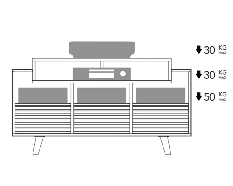 HiFi stojalo Norstone OSLO 1200