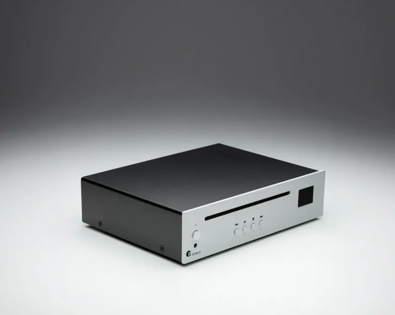 Pro-Ject CD Box E je kompakten Hi-Fi CD predvajalnik z vrhunskim D/A pretvornikom za čist in dinamičen zvok. Idealno za vsak sodoben Hi-Fi sistem.