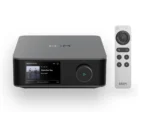 WiiM Amp Ultra je pametni Hi-Res ojačevalec in streamer z Bluetooth, AirPlay 2, HDMI ARC in močjo 120 W – vse v enem, za vrhunski domači zvok.