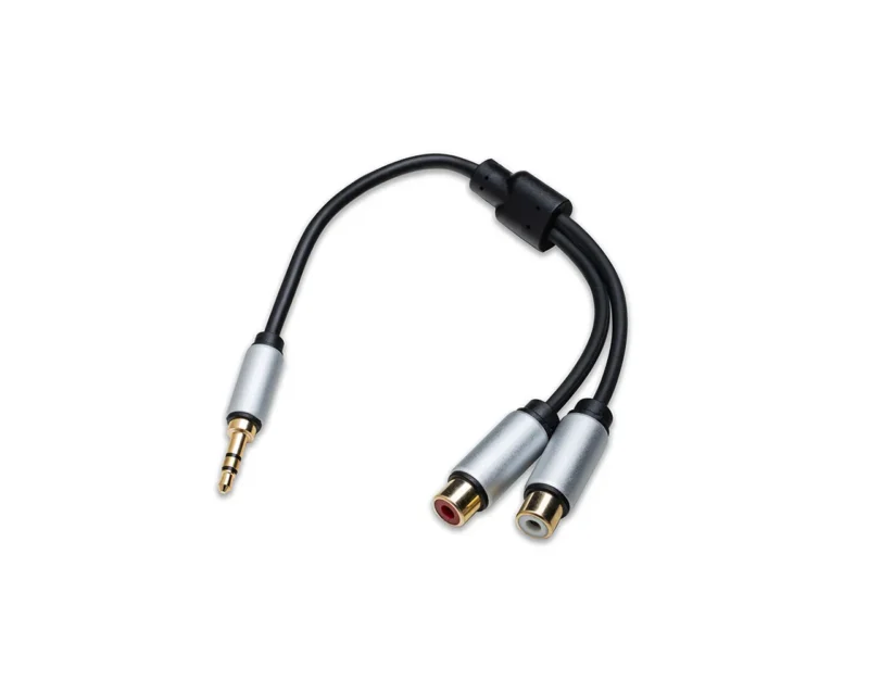 Pro-Ject Connect it Adaptor RCA/Mini-Jack Y-Cable je kompakten stereo avdio adapter z RCA in 3,5 mm mini jack priključkom, pozlačenimi kontakti in fleksibilnim kablom za vsestransko uporabo