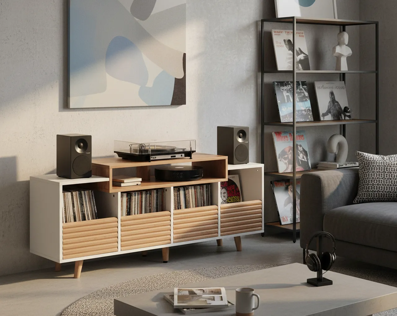 Norstone Oslo 1600 Hi-Fi omarica za vinile in avdio sistem