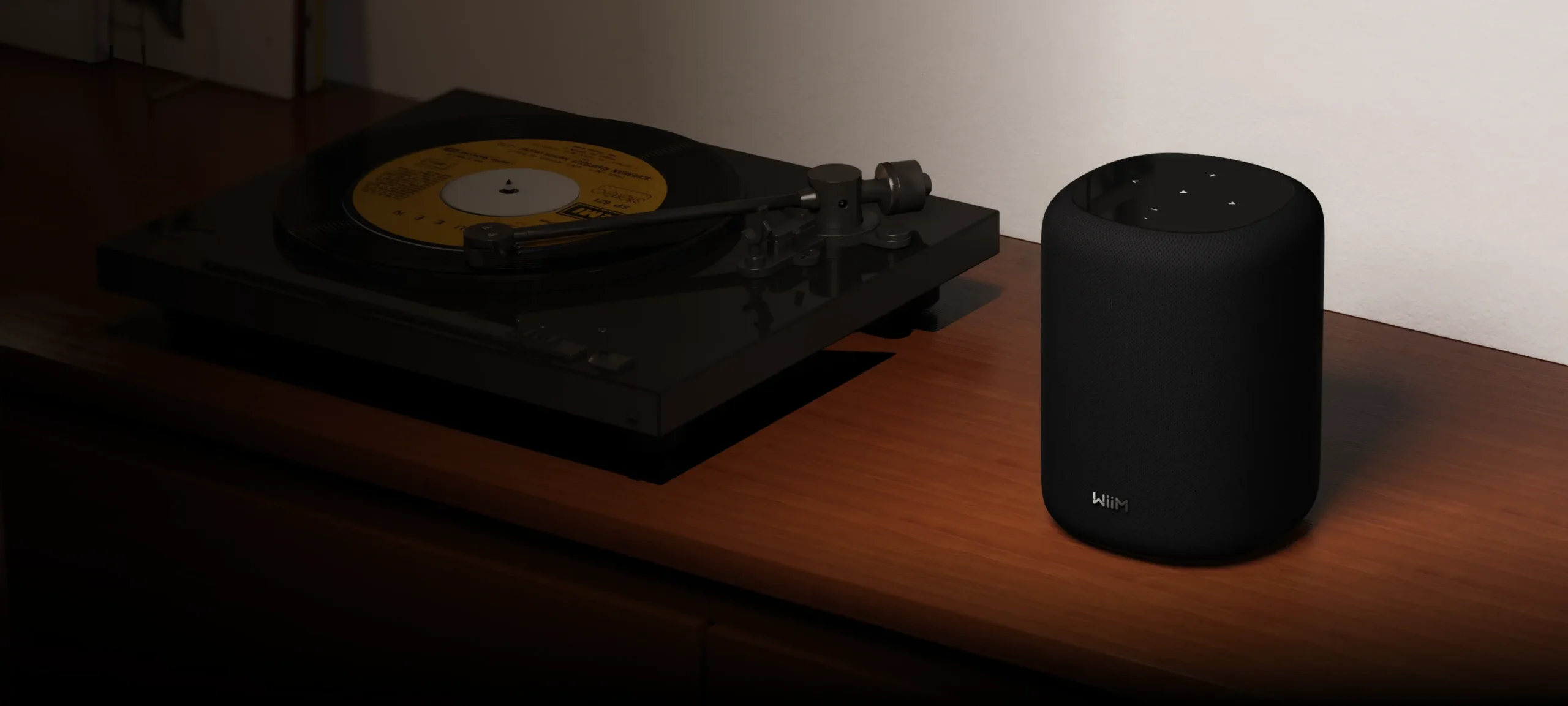 WiiM Sound Leichter Lautsprecher in einem stilvollen, minimalistischen Gehäuse