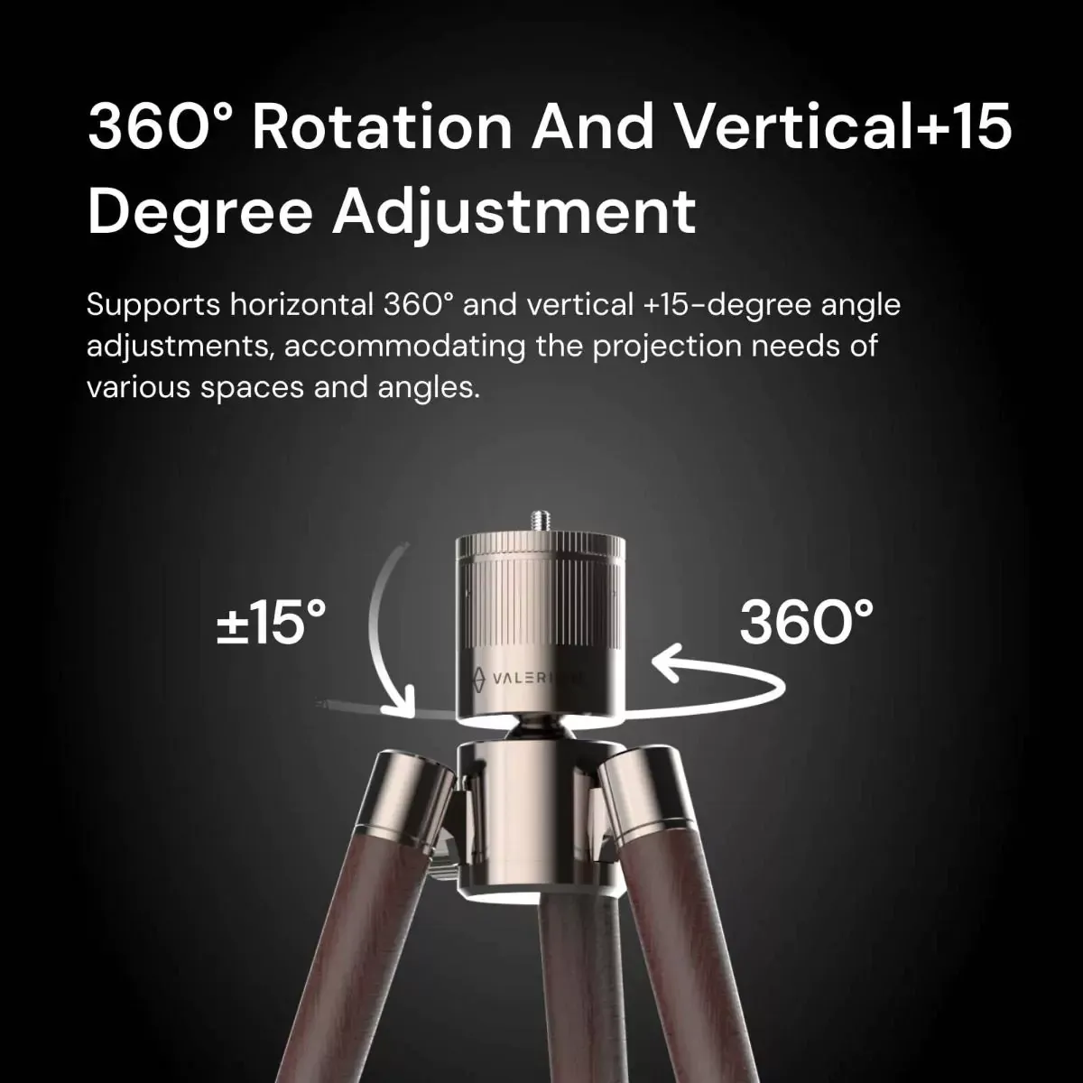 Valerion WTS-01 Walnut Tripod Stand