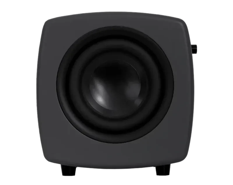 Jamo Cube aktivni nizkotonec z 500 W Class D ojačevalnikom in dvojnima 6,5" wooferjema zagotavlja globok in natančen bas za Hi-Fi in domači kino.