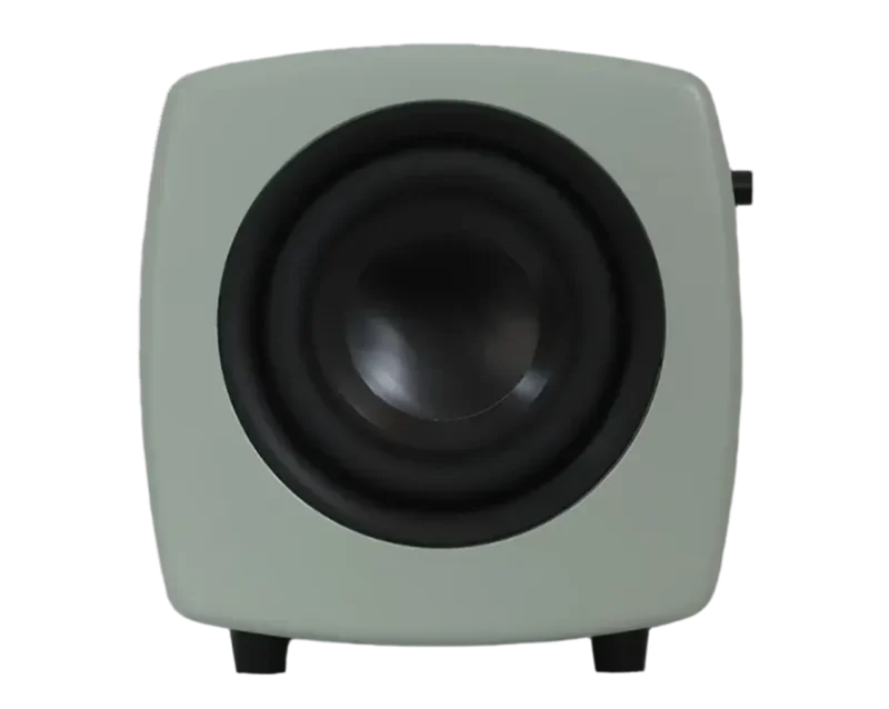 Jamo Cube aktivni nizkotonec z 500 W Class D ojačevalnikom in dvojnima 6,5" wooferjema zagotavlja globok in natančen bas za Hi-Fi in domači kino.