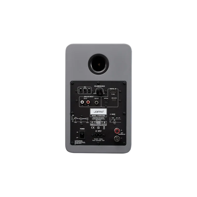 Jamo C705PA MkII aktivni bookshelf zvočniki z Bluetooth in HDMI ARC