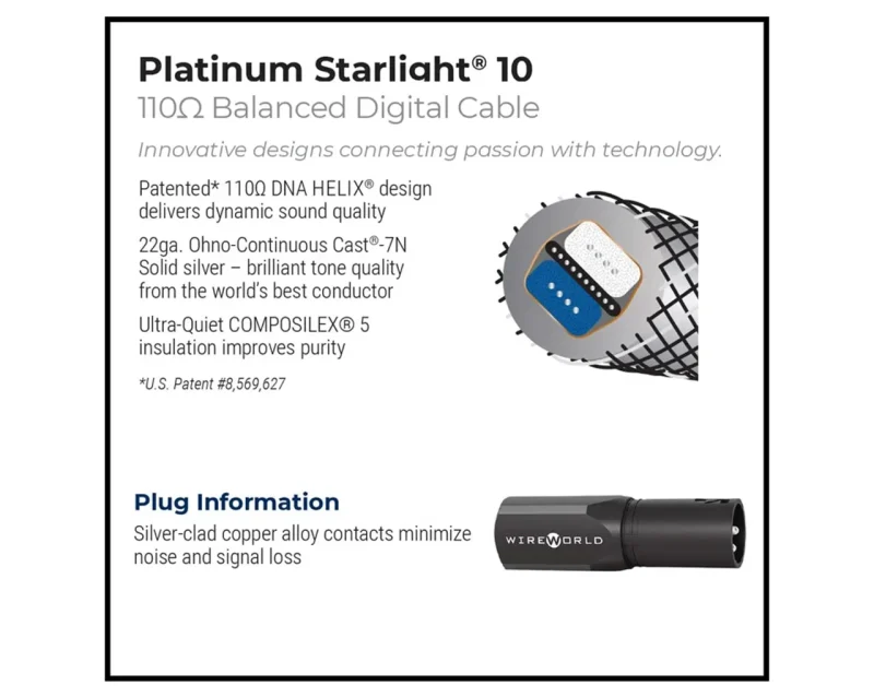 Platinum Starlight® 10 – balansirani digitalni avdio kabel